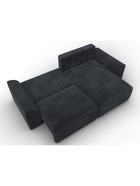 Диван угловой «Лига – 048», НПБ, механизм еврокнижка, угол универсальный, цвет темно-серый  (артикул 10998801)  большой выбор товаров оптом и в розницу по низким ценам с доставкой