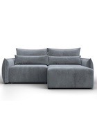 Диван угловой «Лига – 051», НПБ, механизм еврокнижка, угол универсальный, цвет серый  (артикул 10998803)  большой выбор товаров оптом и в розницу по низким ценам с доставкой