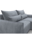 Диван угловой «Лига – 051», НПБ, механизм еврокнижка, угол универсальный, цвет серый  (артикул 10998803)  большой выбор товаров оптом и в розницу по низким ценам с доставкой