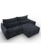 Диван угловой «Лига – 051», НПБ, механизм еврокнижка, угол универсальный, цвет темно-серый  (артикул 10998804)  большой выбор товаров оптом и в розницу по низким ценам с доставкой