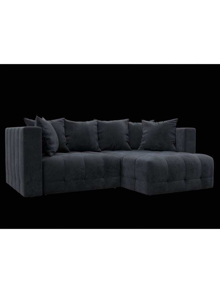 Диван угловой «Лига – 052», НПБ, механизм еврокнижка, угол универсальный, цвет темно-серый - Фото 1