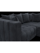 Диван угловой «Лига – 052», НПБ, механизм еврокнижка, угол универсальный, цвет темно-серый - Фото 3