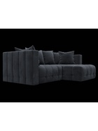 Диван угловой «Лига – 052», НПБ, механизм еврокнижка, угол универсальный, цвет темно-серый - Фото 4