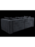 Диван угловой «Лига – 052», НПБ, механизм еврокнижка, угол универсальный, цвет темно-серый - Фото 5