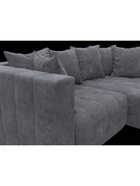 Диван угловой «Лига – 052», НПБ, механизм еврокнижка, угол универсальный, цвет темно-серый - Фото 3