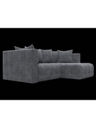 Диван угловой «Лига – 052», НПБ, механизм еврокнижка, угол универсальный, цвет темно-серый - Фото 4