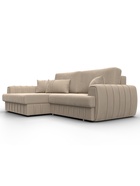 Диван угловой «Лига – 057», НПБ, механизм еврокнижка, угол левый, цвет бежевый  (артикул 10998811)  большой выбор товаров оптом и в розницу по низким ценам с доставкой