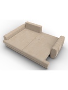 Диван угловой «Лига – 057», НПБ, механизм еврокнижка, угол левый, цвет бежевый  (артикул 10998811)  большой выбор товаров оптом и в розницу по низким ценам с доставкой