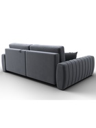 Диван угловой «Лига – 057», НПБ, механизм еврокнижка, угол левый, цвет серый  (артикул 10998812)  большой выбор товаров оптом и в розницу по низким ценам с доставкой