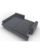 Диван угловой «Лига – 057», НПБ, механизм еврокнижка, угол левый, цвет серый  (артикул 10998812)  большой выбор товаров оптом и в розницу по низким ценам с доставкой