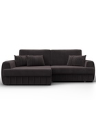 Диван угловой «Лига – 057», НПБ, механизм еврокнижка, угол левый, цвет коричневый  (артикул 10998813)  большой выбор товаров оптом и в розницу по низким ценам с доставкой