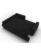 Диван угловой «Лига – 057», НПБ, механизм еврокнижка, угол левый, цвет черный  (артикул 10998814)  большой выбор товаров оптом и в розницу по низким ценам с доставкой