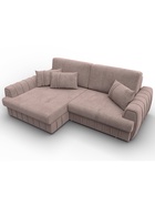 Диван угловой «Лига – 057», НПБ, механизм еврокнижка, угол левый, цвет бежевый  (артикул 10998815)  большой выбор товаров оптом и в розницу по низким ценам с доставкой