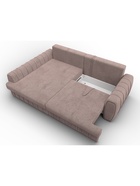 Диван угловой «Лига – 057», НПБ, механизм еврокнижка, угол левый, цвет бежевый  (артикул 10998815)  большой выбор товаров оптом и в розницу по низким ценам с доставкой