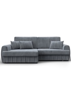 Диван угловой «Лига – 057», НПБ, механизм еврокнижка, угол левый, цвет серый  (артикул 10998816)  большой выбор товаров оптом и в розницу по низким ценам с доставкой