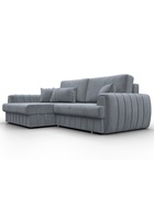 Диван угловой «Лига – 057», НПБ, механизм еврокнижка, угол левый, цвет серый  (артикул 10998816)  большой выбор товаров оптом и в розницу по низким ценам с доставкой