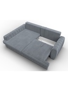 Диван угловой «Лига – 057», НПБ, механизм еврокнижка, угол левый, цвет серый  (артикул 10998816)  большой выбор товаров оптом и в розницу по низким ценам с доставкой