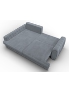 Диван угловой «Лига – 057», НПБ, механизм еврокнижка, угол левый, цвет серый  (артикул 10998816)  большой выбор товаров оптом и в розницу по низким ценам с доставкой