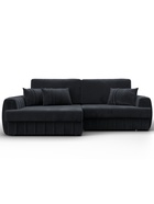 Диван угловой «Лига – 057», НПБ, механизм еврокнижка, угол левый, цвет темно-серый  (артикул 10998817)  большой выбор товаров оптом и в розницу по низким ценам с доставкой