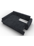 Диван угловой «Лига – 057», НПБ, механизм еврокнижка, угол левый, цвет темно-серый  (артикул 10998817)  большой выбор товаров оптом и в розницу по низким ценам с доставкой