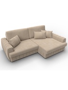 Диван угловой «Лига – 057», НПБ, механизм еврокнижка, угол правый, цвет бежевый  (артикул 10998818)  большой выбор товаров оптом и в розницу по низким ценам с доставкой