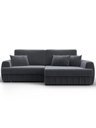 Диван угловой «Лига – 057», НПБ, механизм еврокнижка, угол правый, цвет серый  (артикул 10998819)  большой выбор товаров оптом и в розницу по низким ценам с доставкой