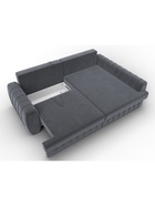 Диван угловой «Лига – 057», НПБ, механизм еврокнижка, угол правый, цвет серый  (артикул 10998819)  большой выбор товаров оптом и в розницу по низким ценам с доставкой