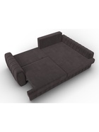 Диван угловой «Лига – 057», НПБ, механизм еврокнижка, угол правый, цвет коричневый  (артикул 10998821)  большой выбор товаров оптом и в розницу по низким ценам с доставкой