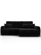 Диван угловой «Лига – 057», НПБ, механизм еврокнижка, угол правый, цвет черный  (артикул 10998822)  большой выбор товаров оптом и в розницу по низким ценам с доставкой