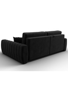 Диван угловой «Лига – 057», НПБ, механизм еврокнижка, угол правый, цвет черный  (артикул 10998822)  большой выбор товаров оптом и в розницу по низким ценам с доставкой