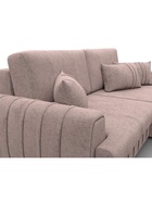 Диван угловой «Лига – 057», НПБ, механизм еврокнижка, угол правый, цвет бежевый  (артикул 10998823)  большой выбор товаров оптом и в розницу по низким ценам с доставкой