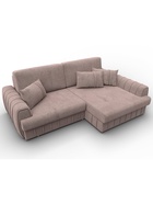 Диван угловой «Лига – 057», НПБ, механизм еврокнижка, угол правый, цвет бежевый  (артикул 10998823)  большой выбор товаров оптом и в розницу по низким ценам с доставкой