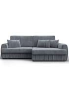 Диван угловой «Лига – 057», НПБ, механизм еврокнижка, угол правый, цвет серый  (артикул 10998824)  большой выбор товаров оптом и в розницу по низким ценам с доставкой