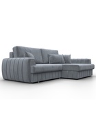 Диван угловой «Лига – 057», НПБ, механизм еврокнижка, угол правый, цвет серый  (артикул 10998824)  большой выбор товаров оптом и в розницу по низким ценам с доставкой