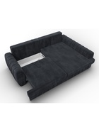 Диван угловой «Лига – 057», НПБ, механизм еврокнижка, угол правый, цвет темно-серый  (артикул 10998825)  большой выбор товаров оптом и в розницу по низким ценам с доставкой