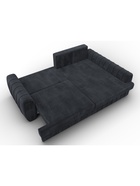 Диван угловой «Лига – 057», НПБ, механизм еврокнижка, угол правый, цвет темно-серый  (артикул 10998825)  большой выбор товаров оптом и в розницу по низким ценам с доставкой