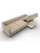 Диван угловой «Лига – 064», НПБ, механизм тик-так, угол универсальный, цвет бежевый  (артикул 10998826)  большой выбор товаров оптом и в розницу по низким ценам с доставкой