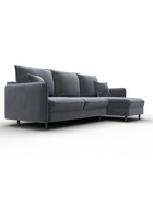 Диван угловой «Лига – 064», НПБ, механизм тик-так, угол универсальный, цвет серый  (артикул 10998827)  большой выбор товаров оптом и в розницу по низким ценам с доставкой