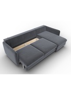 Диван угловой «Лига – 064», НПБ, механизм тик-так, угол универсальный, цвет серый  (артикул 10998827)  большой выбор товаров оптом и в розницу по низким ценам с доставкой