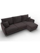 Диван угловой «Лига – 064», НПБ, механизм тик-так, угол универсальный, цвет коричневый  (артикул 10998828)  большой выбор товаров оптом и в розницу по низким ценам с доставкой