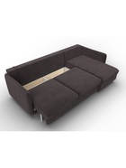 Диван угловой «Лига – 064», НПБ, механизм тик-так, угол универсальный, цвет коричневый  (артикул 10998828)  большой выбор товаров оптом и в розницу по низким ценам с доставкой