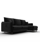 Диван угловой «Лига – 064», НПБ, механизм тик-так, угол универсальный, цвет черный  (артикул 10998829)  большой выбор товаров оптом и в розницу по низким ценам с доставкой