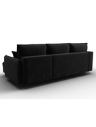 Диван угловой «Лига – 064», НПБ, механизм тик-так, угол универсальный, цвет черный  (артикул 10998829)  большой выбор товаров оптом и в розницу по низким ценам с доставкой