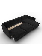 Диван угловой «Лига – 064», НПБ, механизм тик-так, угол универсальный, цвет черный  (артикул 10998829)  большой выбор товаров оптом и в розницу по низким ценам с доставкой