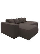 Диван угловой «Лига – 065», ППУ, механизм еврокнижка, угол левый, цвет коричневый  (артикул 10998832)  большой выбор товаров оптом и в розницу по низким ценам с доставкой