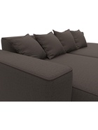 Диван угловой «Лига – 065», ППУ, механизм еврокнижка, угол левый, цвет коричневый  (артикул 10998832)  большой выбор товаров оптом и в розницу по низким ценам с доставкой