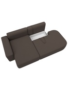 Диван угловой «Лига – 065», ППУ, механизм еврокнижка, угол левый, цвет коричневый  (артикул 10998832)  большой выбор товаров оптом и в розницу по низким ценам с доставкой