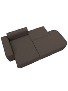 Диван угловой «Лига – 065», ППУ, механизм еврокнижка, угол левый, цвет коричневый  (артикул 10998832)  большой выбор товаров оптом и в розницу по низким ценам с доставкой