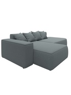 Диван угловой «Лига – 065», ППУ, механизм еврокнижка, угол левый, цвет серый  (артикул 10998833)  большой выбор товаров оптом и в розницу по низким ценам с доставкой