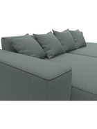 Диван угловой «Лига – 065», ППУ, механизм еврокнижка, угол левый, цвет серый  (артикул 10998833)  большой выбор товаров оптом и в розницу по низким ценам с доставкой